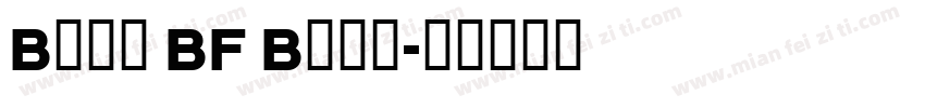 Bonn BF Bold字体转换